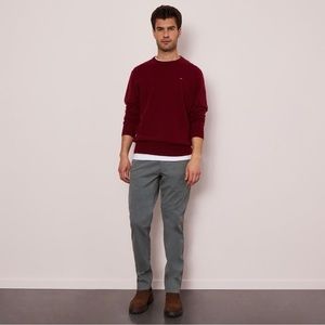 Grey Chinos In Stretch Cotton